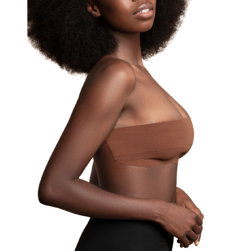 BYE-BRA - BODY CINTA 5 M X 6.5 CM + 3 PARES DE PEZONERAS MARRÓN – Bild 6