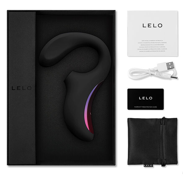 LELO - ENIGMA DOBLE ESTIMULACIÓN SUCCION MASAJEADOR NEGRO – Bild 4