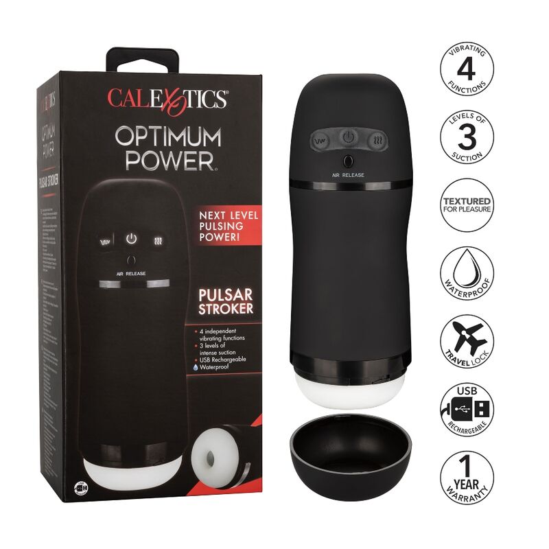 CALEXOTICS - OPTIMUM POWER MASTURBADOR CON VIBRACIÓN Y SUCCIONADOR – Bild 3