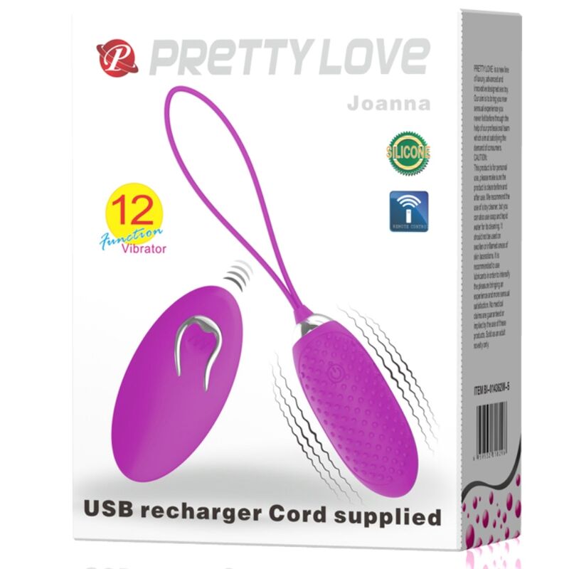 PRETTY LOVE - JOANNA HUEVO VIBRADOR CONTROL REMOTO 12 MODOS – Bild 6