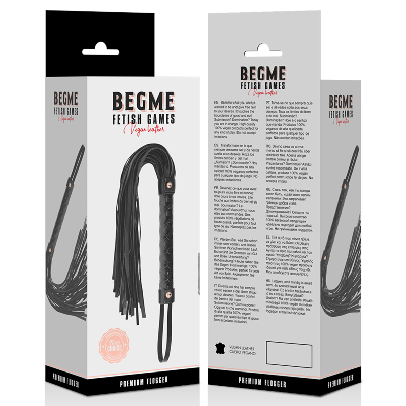 BEGME - BLACK EDITION VEGANER LEDER FLOGGER – Bild 5