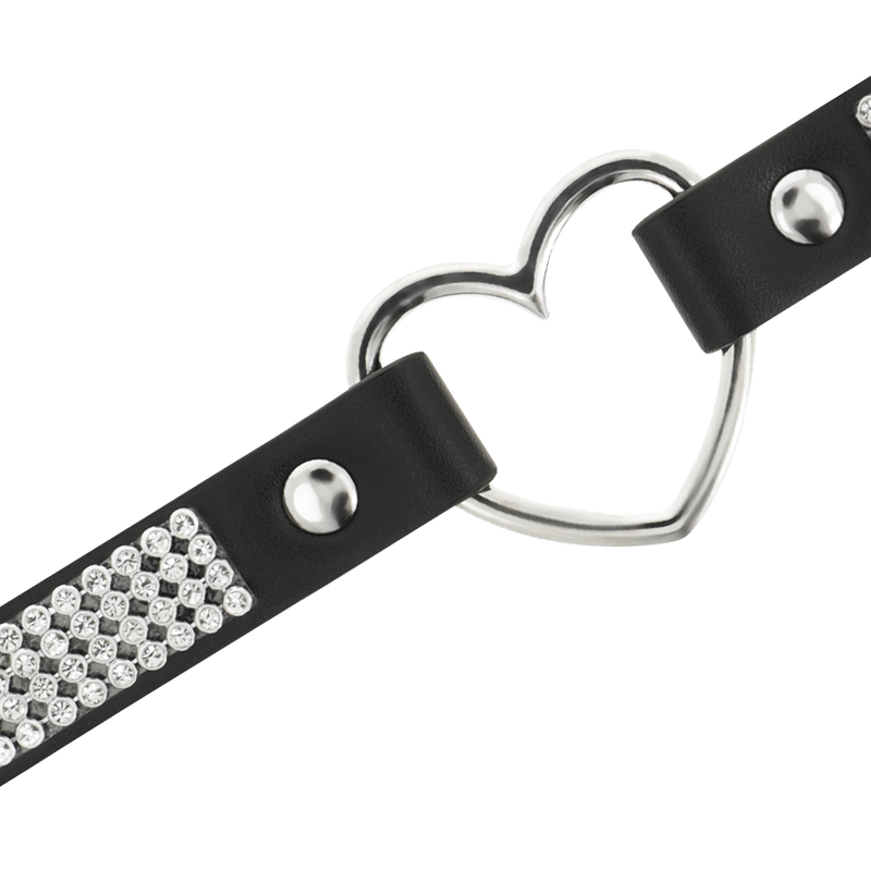 COQUETTE CHIC DESIRE - VEGANES LEDER-HALSBAND MIT HERZ – Bild 4
