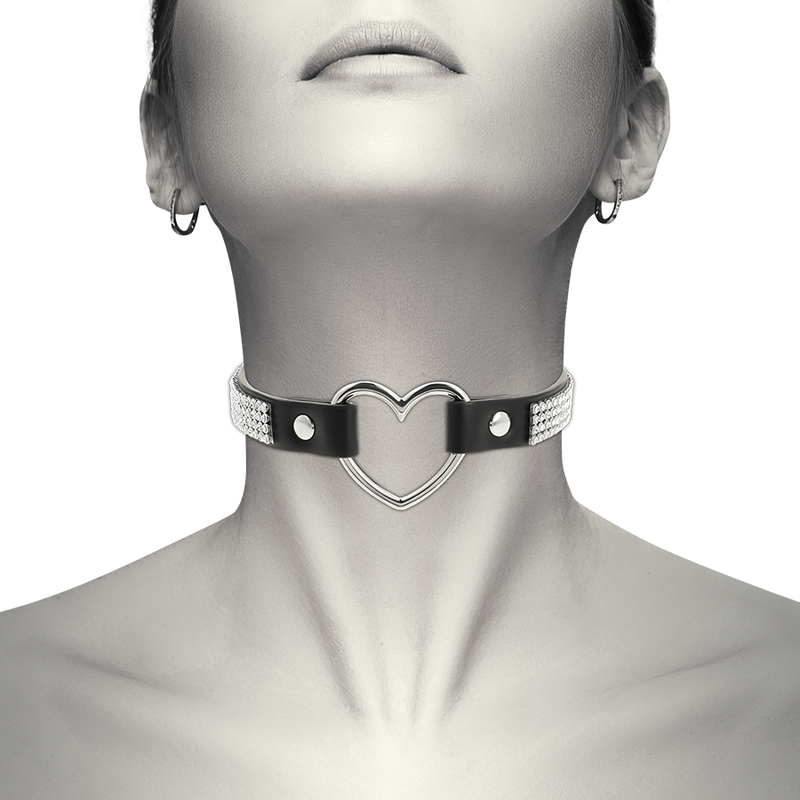 COQUETTE CHIC DESIRE - VEGANES LEDER-HALSBAND MIT HERZ – Bild 6