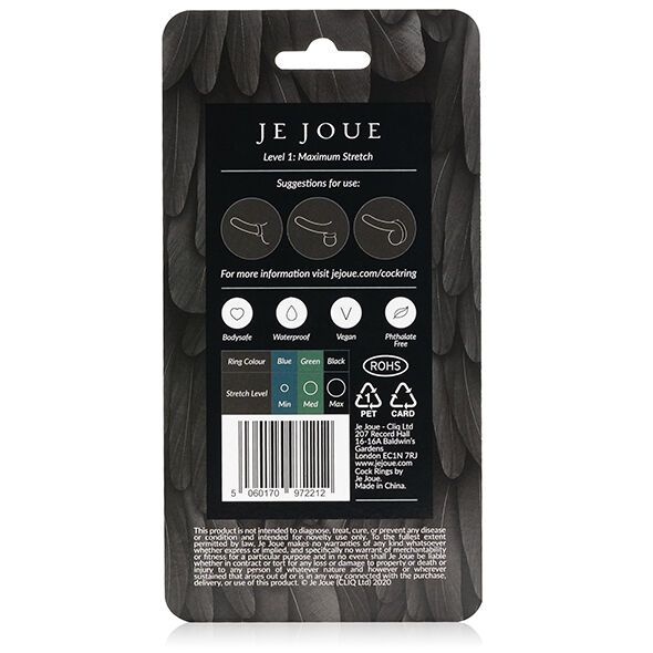 JE JOUE - MAXIMALER STRETCH-COCKRING AUS SILIKON - SCHWARZ – Bild 5