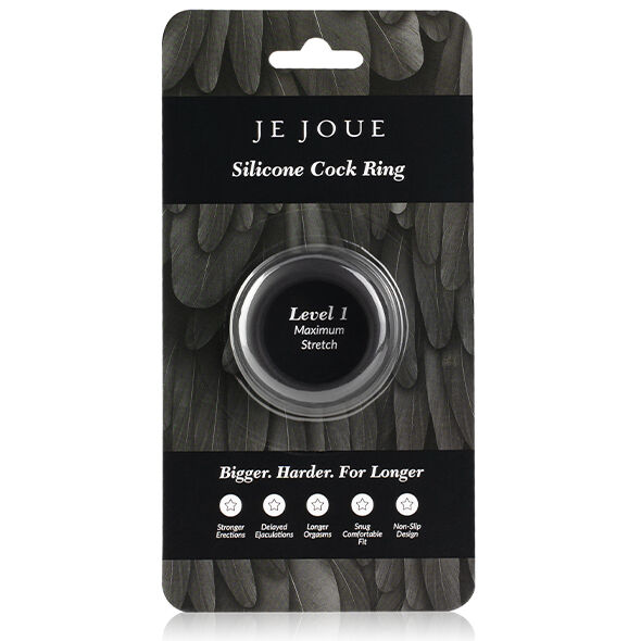 JE JOUE - MAXIMALER STRETCH-COCKRING AUS SILIKON - SCHWARZ – Bild 6