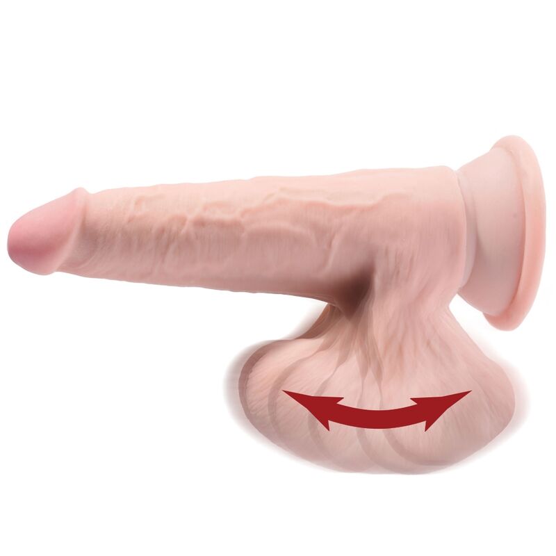 KING COCK - PLUS 3D DILDO SWINGING BALLS 20.3 CM – Bild 4