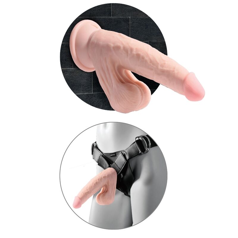 KING COCK - PLUS 3D DILDO SWINGING BALLS 12.7 CM – Bild 3