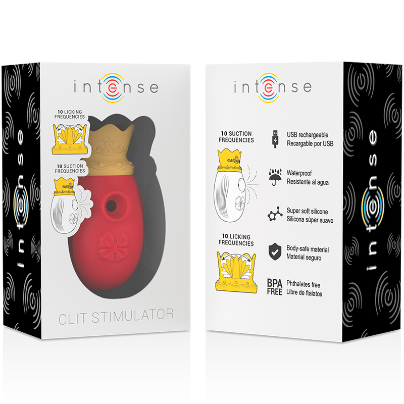 INTENSE - ESTIMULADOR CLÍTORIS 10 MODOS DE SUCCIÓN Y LICKING - ROJO – Bild 7