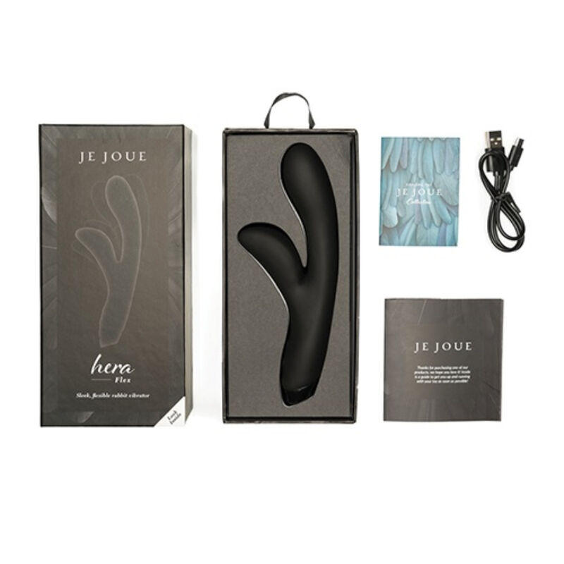 JE JOUE - HERA FLEX VIBRADOR RABBIT - NEGRO – Bild 4