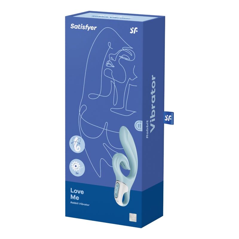 SATISFYER - LOVE ME VIBRADOR RABBIT ROJO – Bild 5