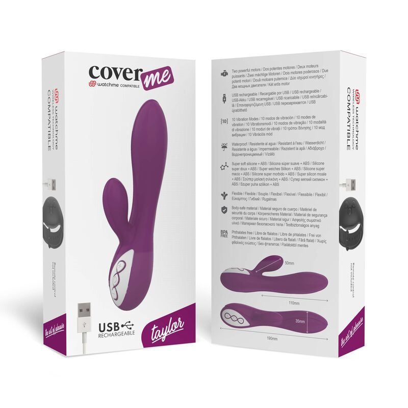 COVERME - TAYLOR VIBRADOR + MANDO CONTROL REMOTO WATCHME – Bild 6