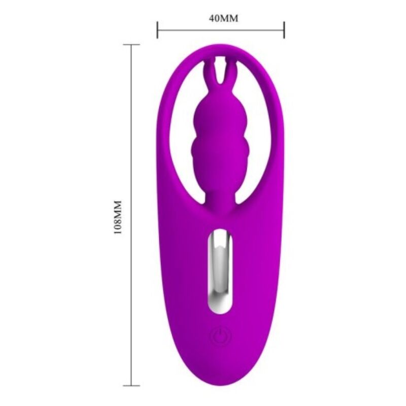 PRETTY LOVE - WILD RABBIT ESTIMULADOR PARA BRAGUITA CON CONTROL REMOTO LILA – Bild 3