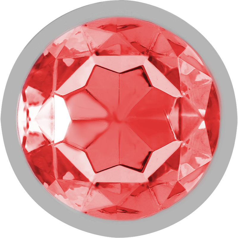 INTENSE - PLUG ANAL METAL CON CRISTAL ROJO TALLA M – Bild 3