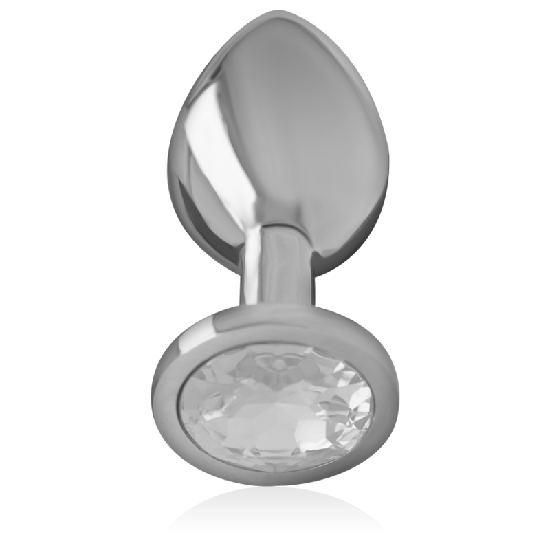 INTENSE - PLUG ANAL METAL ALUMINIO CON CRISTAL PLATA TALLA L – Bild 5