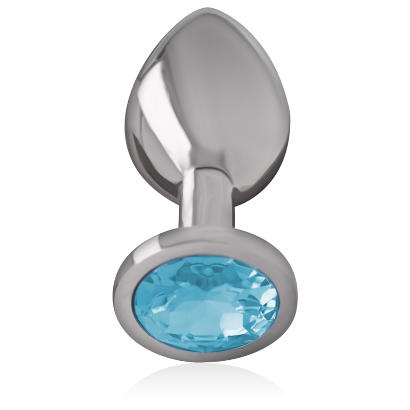 INTENSE - PLUG ANAL METAL ALUMINIO CON CRISTAL AZUL TALLA S – Bild 3