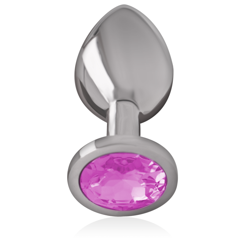 INTENSE - PLUG ANAL METAL ALUMINIO CON CRISTAL ROSA TALLA M – Bild 4