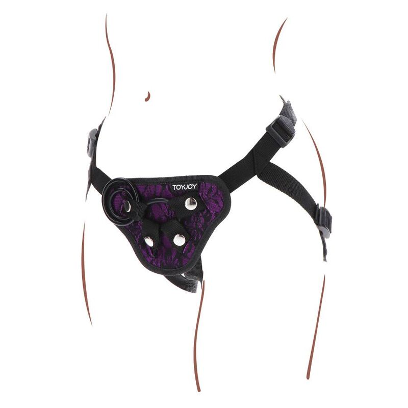 GET REAL - STRAP-ON-SPITZENGESCHIRR LILA – Bild 8