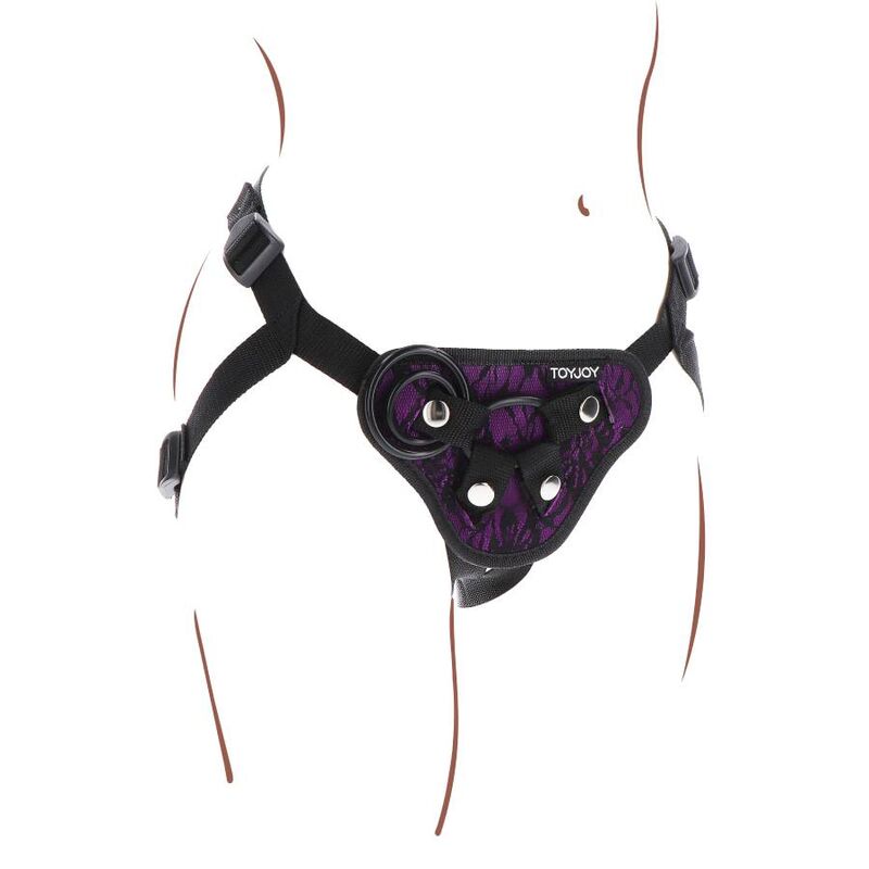 GET REAL - STRAP-ON-SPITZENGESCHIRR LILA – Bild 6