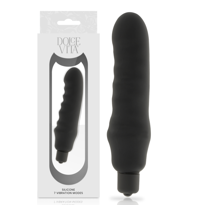 DOLCE VITA - GENIUS VIBRADOR SILICONA NEGRO – Bild 3