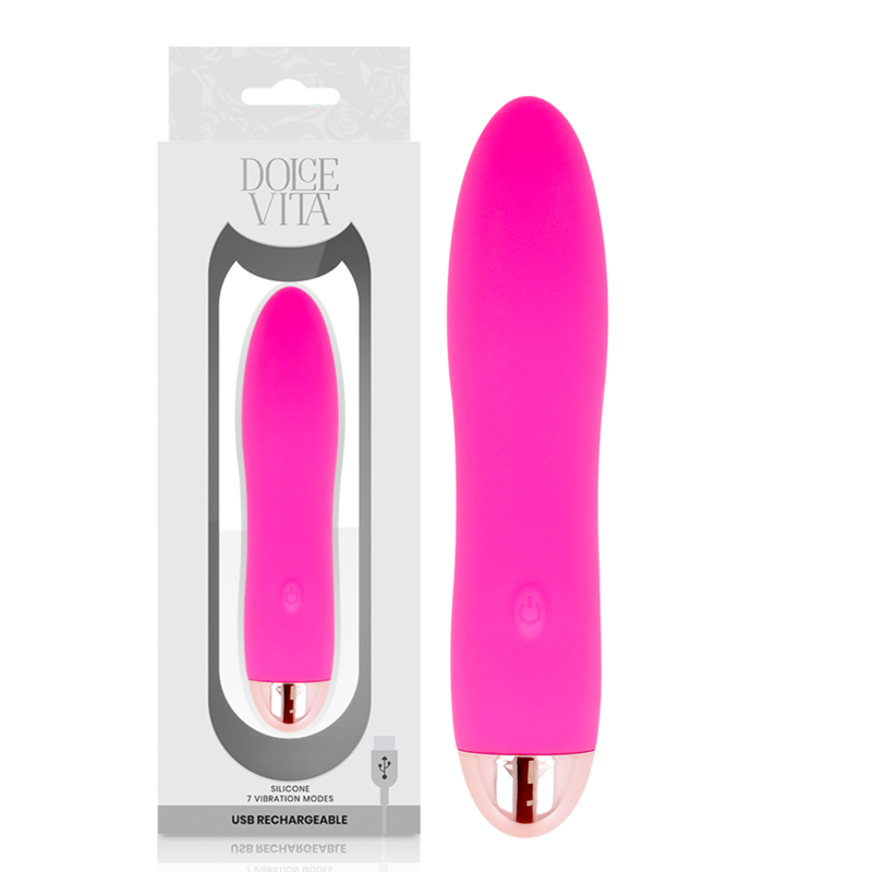 DOLCE VITA - VIBRADOR RECARGABLE FOUR ROSA 7 VELOCIDADES – Bild 3