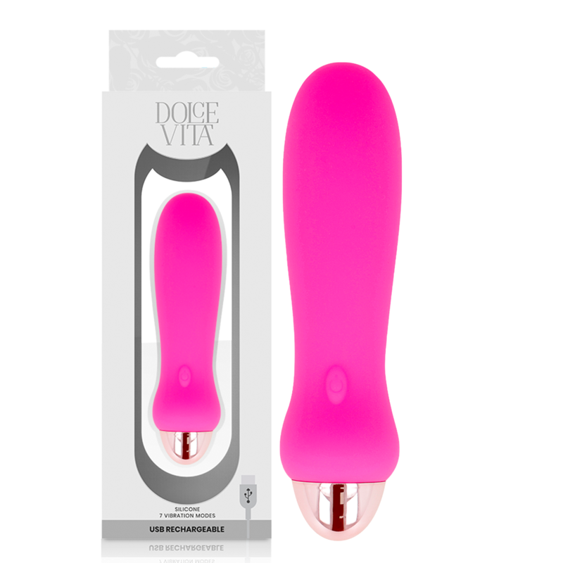 DOLCE VITA - VIBRADOR RECARGABLE FIVE ROSA 7 VELOCIDADES – Bild 3