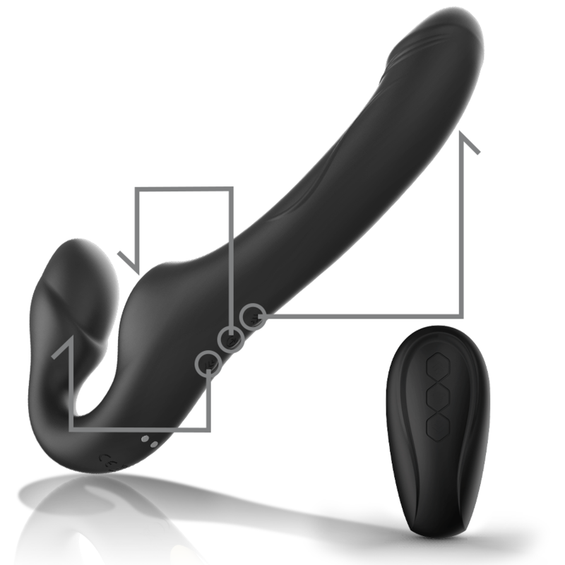 IBIZA - VIBRADOR STRAPLESS CON PULSADOR CONTROL REMOTO 3 MOTORES 1000 COMBINACIONES – Bild 3