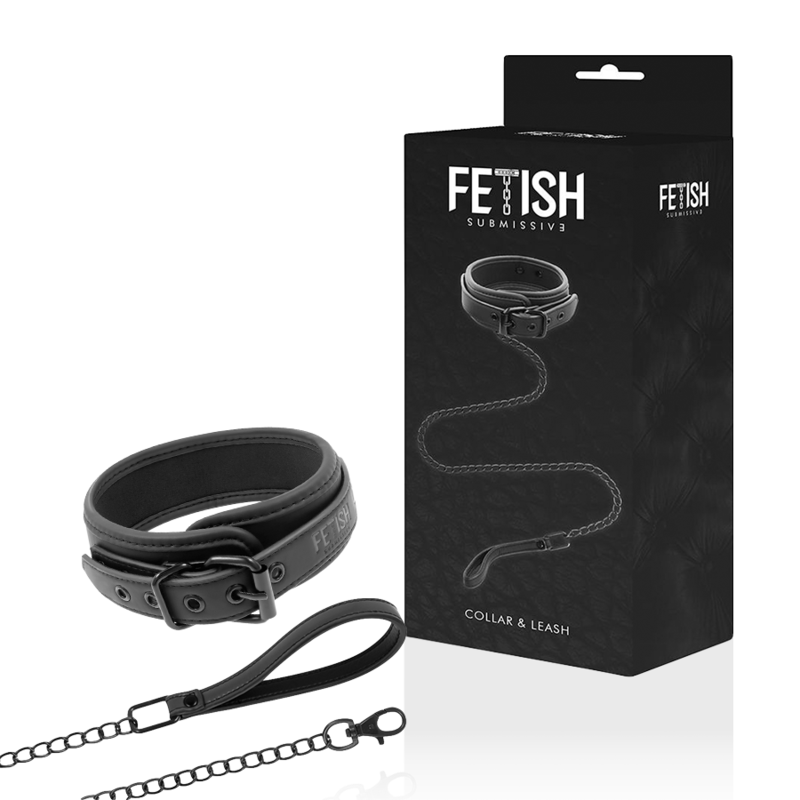 FETISH SUBMISSIVE - COLLAR CON CADENA CON FORRO DE NEOPRENO – Bild 10