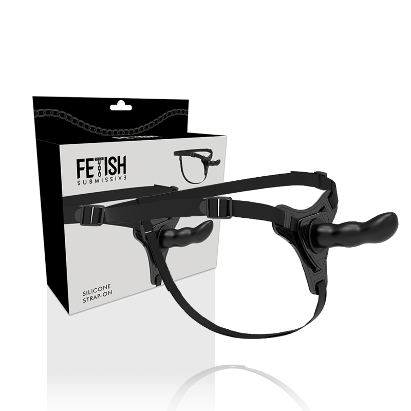 FETISH SUBMISSIVE HARNESS - SILICONA NEGRO G-SPOT 16 CM – Bild 2