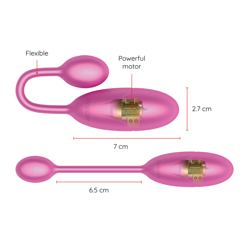 ONINDER™ - DENVER VIBRATIONSEI ROSA 7 X 2,7 CM KOSTENLOSE APP – Bild 3