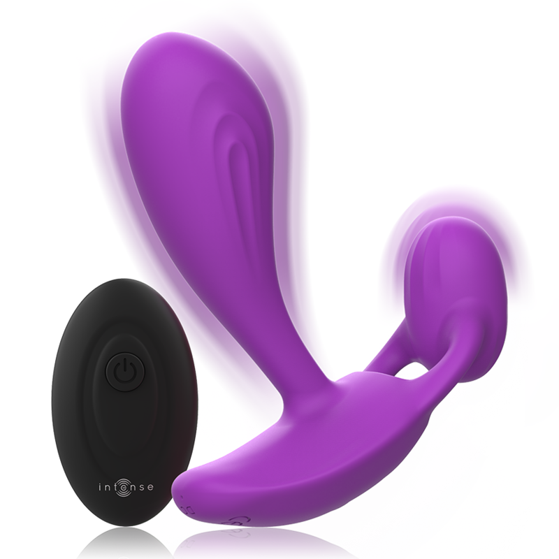 INTENSE - SHELLY DUO ANAL-PERINEO , VAGINAL-CLITORIS REMOTO MORADO – Bild 5