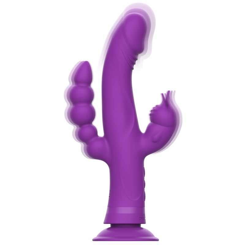 INTENSE - CASANOVA VIBRADOR RABBIT SILICONA TRIPLE MOTOR MORADO – Bild 6