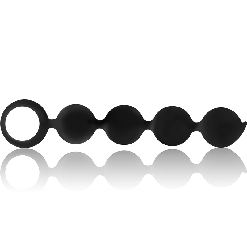 BLACK&SILVER - LENNON ANAL ROSENKRANZ 4 SILIKONKUGELN 15 CM – Bild 3