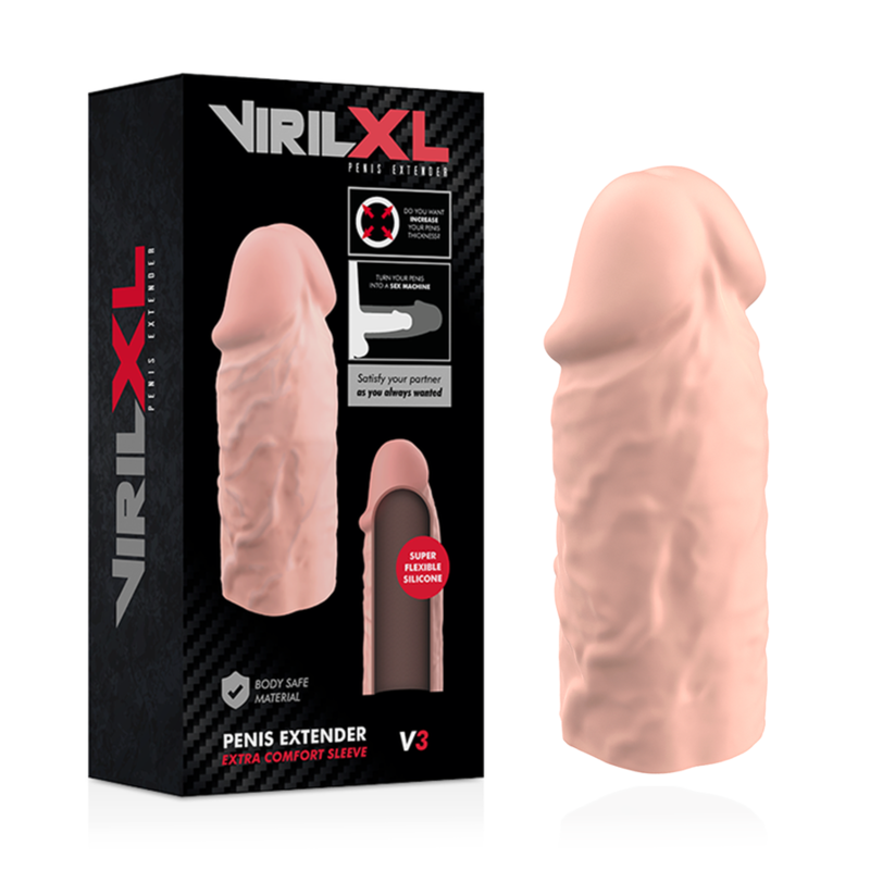 VIRILXL - EXTENSION DE PENE LIQUID SILICONE V3 NATURAL – Bild 9
