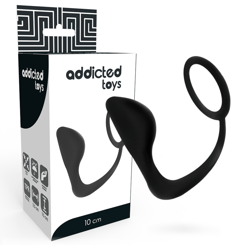 ADDICTED TOYS - PLUG ANAL CON ANILLO PENE NEGRO – Bild 5