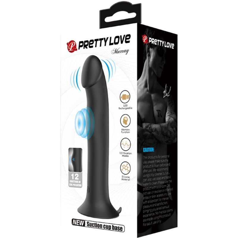 PRETTY LOVE - MURRAY VIBRADOR Y SUCCIONADOR DE CLÍTORIS NEGRO – Bild 7