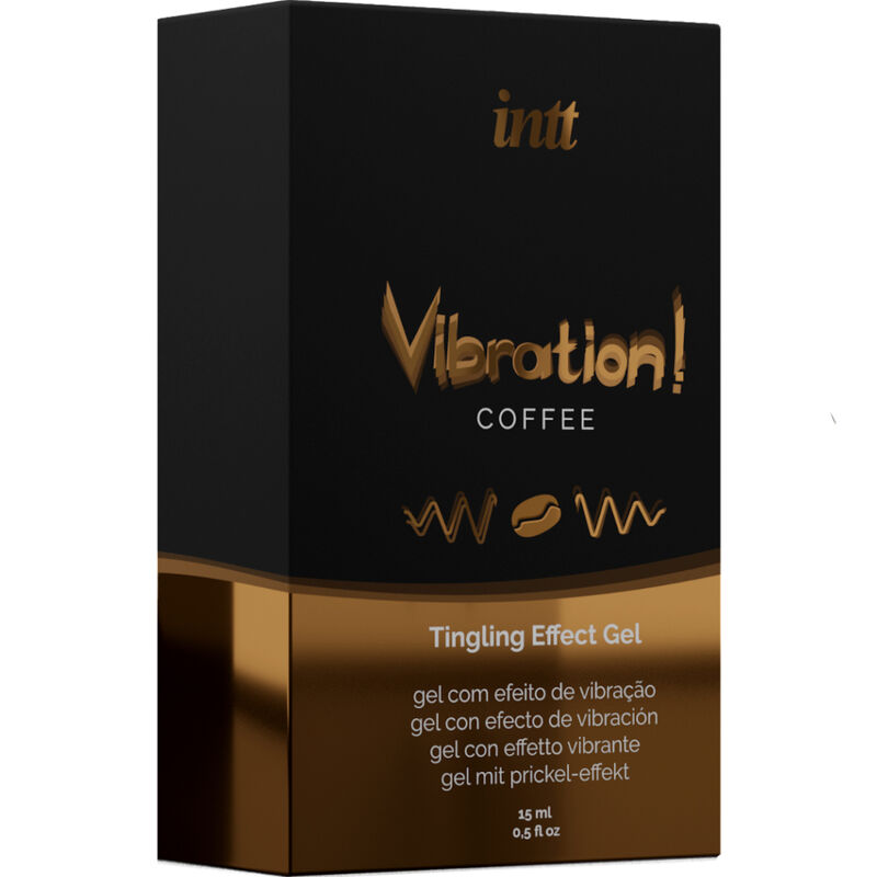 INTT - KRAFTVOLLES INTIMSTIMULIERENDES FLÜSSIGES VIBRATIONSGEL KAFFEE 15ML – Bild 3