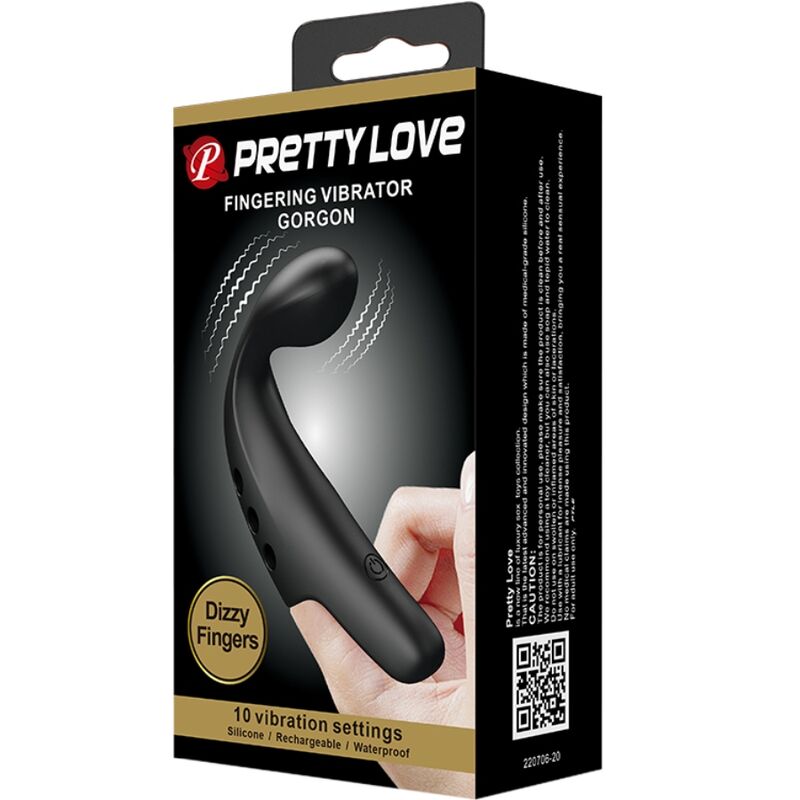 PRETTY LOVE - DEDAL VIBRADOR GORGON NEGRO – Bild 3