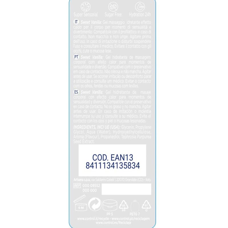 CONTROL - 2 EN 1 MASSAGE & VERGNÜGEN MADAGASCAR SÜßE 200 ML – Bild 2