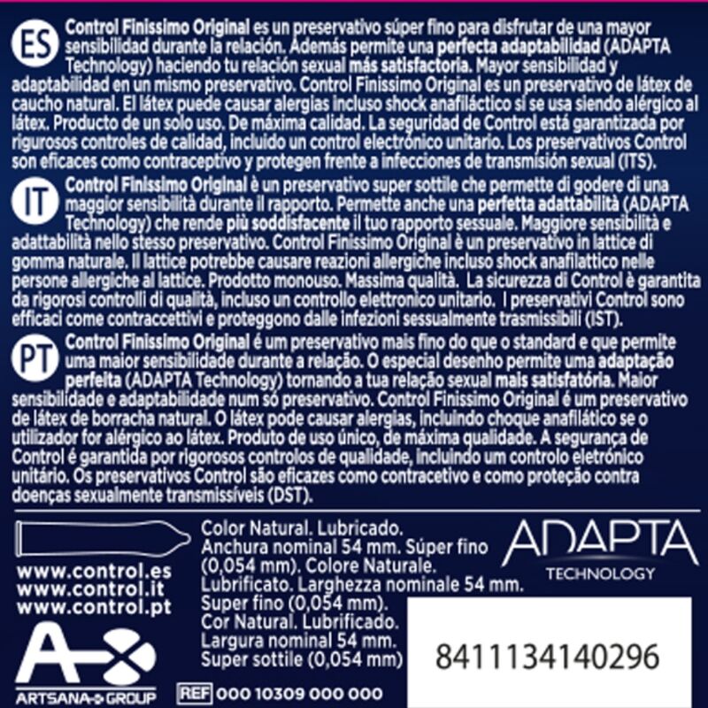 CONTROL - FINISSIMO KONDOME 3 EINHEITEN – Bild 2