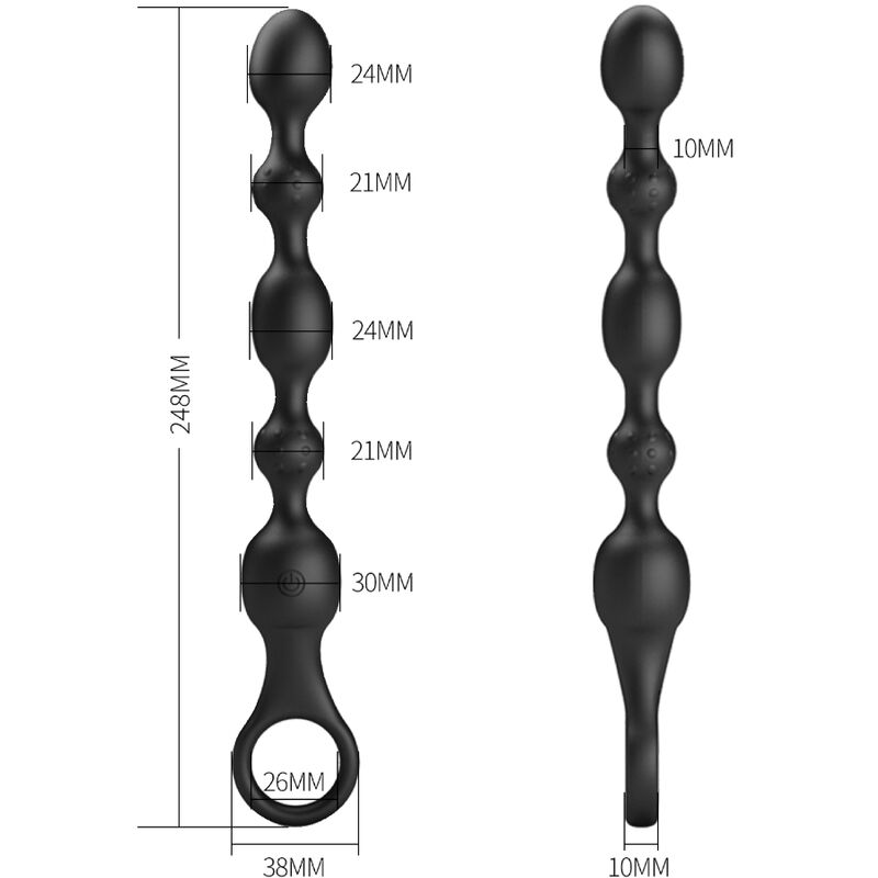 PRETTY LOVE - VAN ANAL BALLS 10 VIBRATIONEN WIEDERAUFLADBARES SILIKON – Bild 7