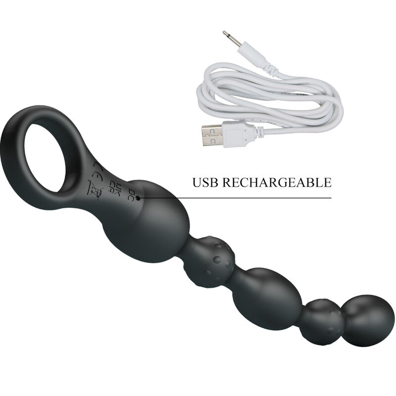 PRETTY LOVE - VAN ANAL BALLS 10 VIBRATIONEN WIEDERAUFLADBARES SILIKON – Bild 3