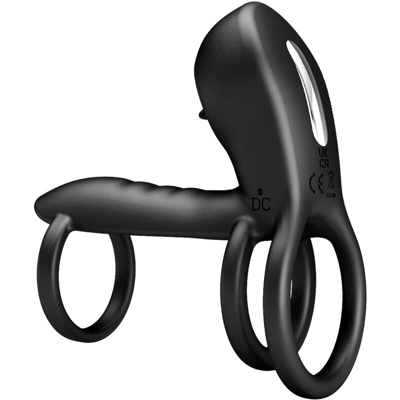 PRETTY LOVE - JAMMY PENIS-HÜLLE 12 VIBRATIONEN MIT WIEDERAUFLADBARER SILIKON-ZUNGE – Bild 5