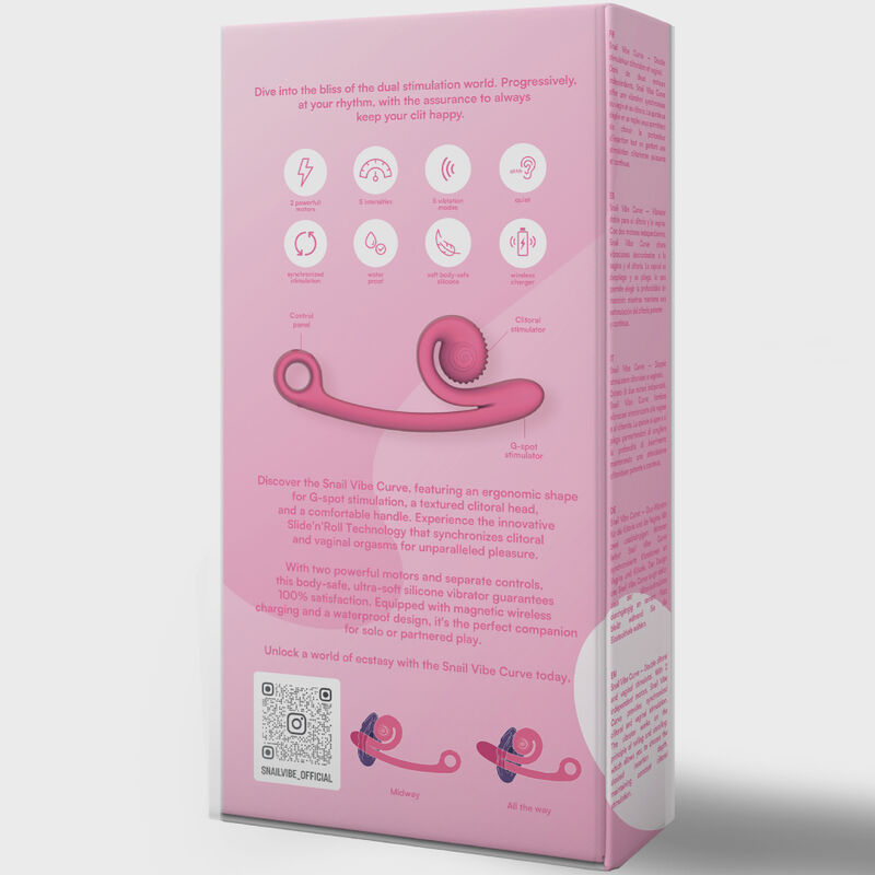 SNAIL VIBE CURVE VIBRATOR PINK - Image 3
