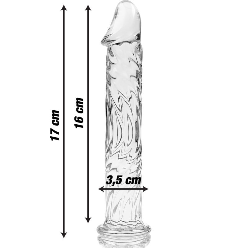 NEBULA SERIES BY IBIZA - MODELO 12 DILDO CRISTAL TRANSPARENTE 17 CM -O- 3.5 CM – Bild 4