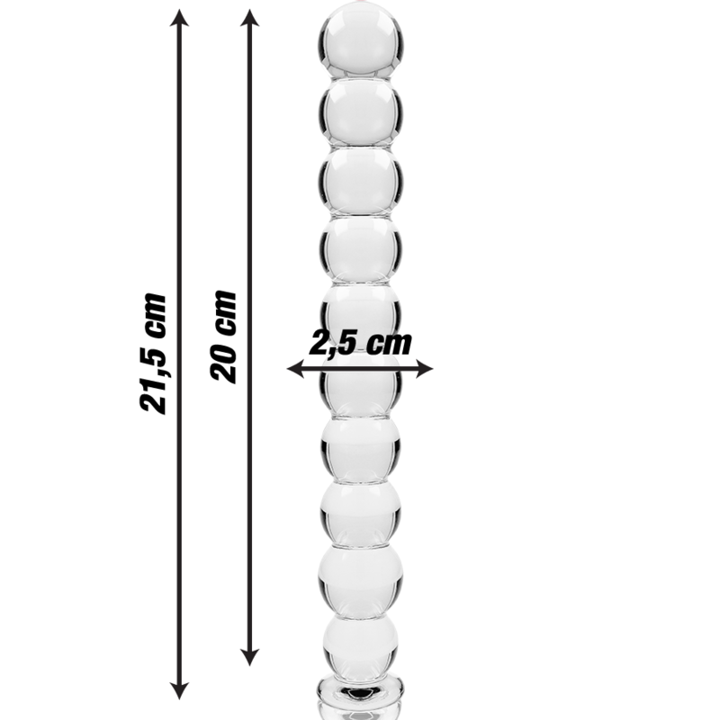 NEBULA SERIES BY IBIZA - MODELO 22 DILDO CRISTAL TRANSPARENTE 21.5 CM -O- 2.5 CM – Bild 4