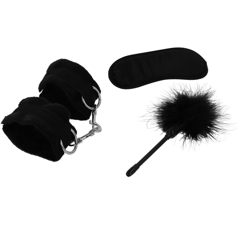 INTENSE - FETISH EROTIKSPIELSET 2 MIT HANDSCHELLEN, BLINDMASKE UND KITZEL – Bild 5