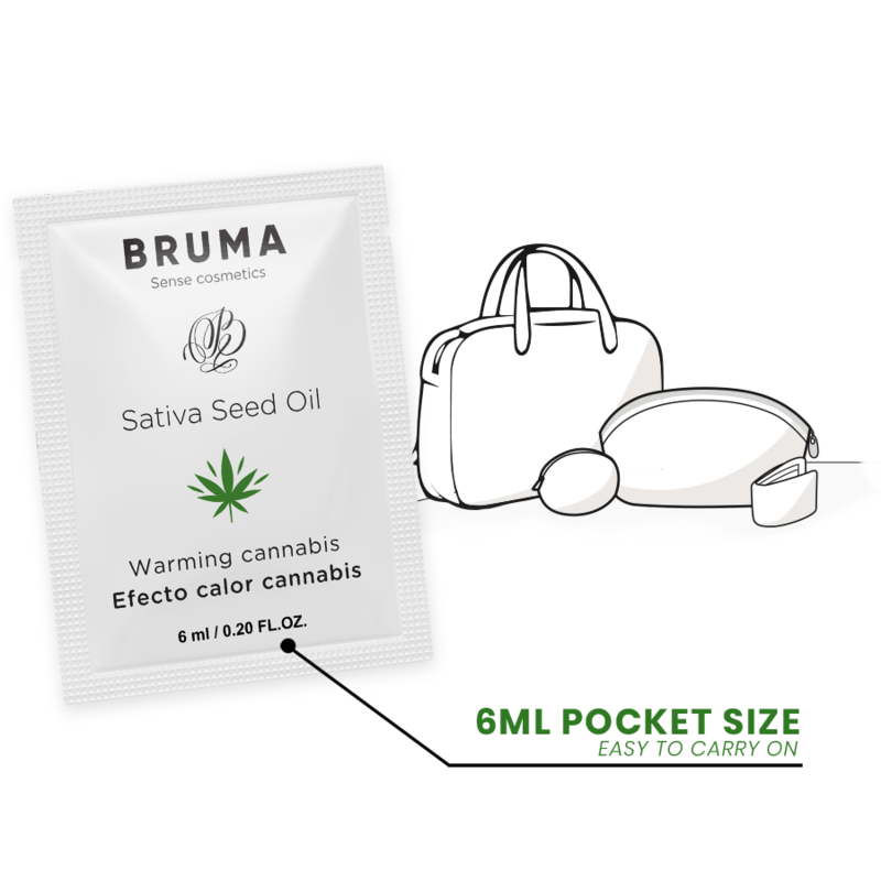 BRUMA - 6 ML GEL DESLIZANTE CON ACEITE DE SEMILLA EFECTO CALOR SABOR CANNABIS – Bild 6