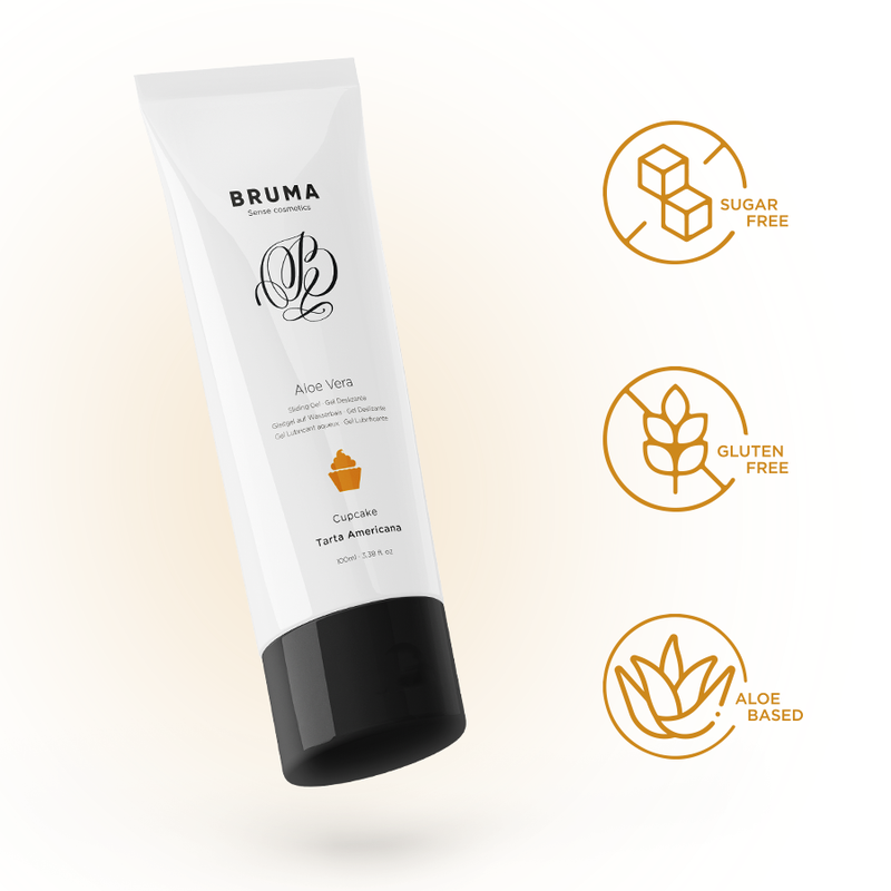 BRUMA - GEL DESLIZANTE CON ALOE VERA SABOR A TARTA AMERICANA 100 ML – Bild 4