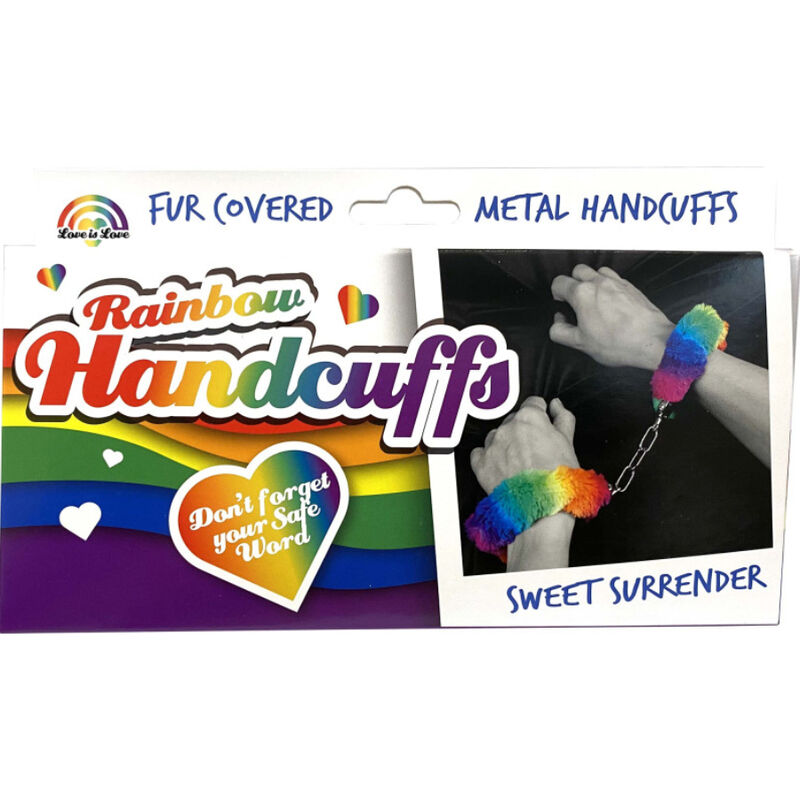 SPENCER & FLEETWOOD - HANDSCHELLEN AUS METALL MIT REGENBOGENGEFÜTTERT - Image 4