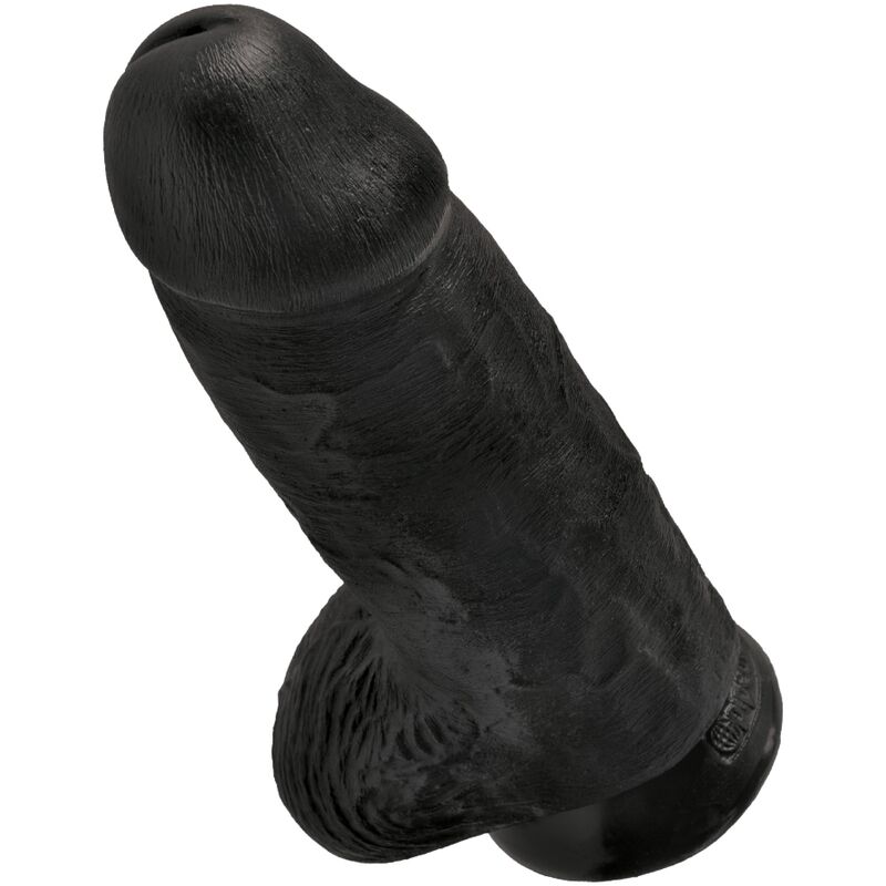 KING COCK - PENE REALÍSTICO CHUBBY 23 CM NEGRO – Bild 3